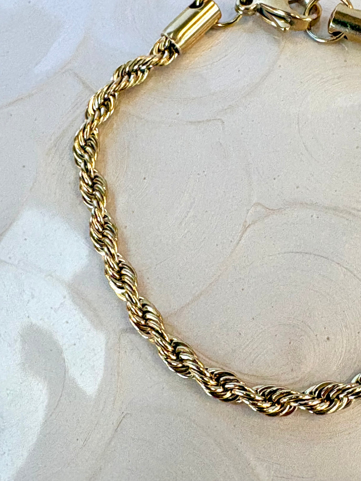 Rope Chain Gold Bracelet Glosse Jewellery