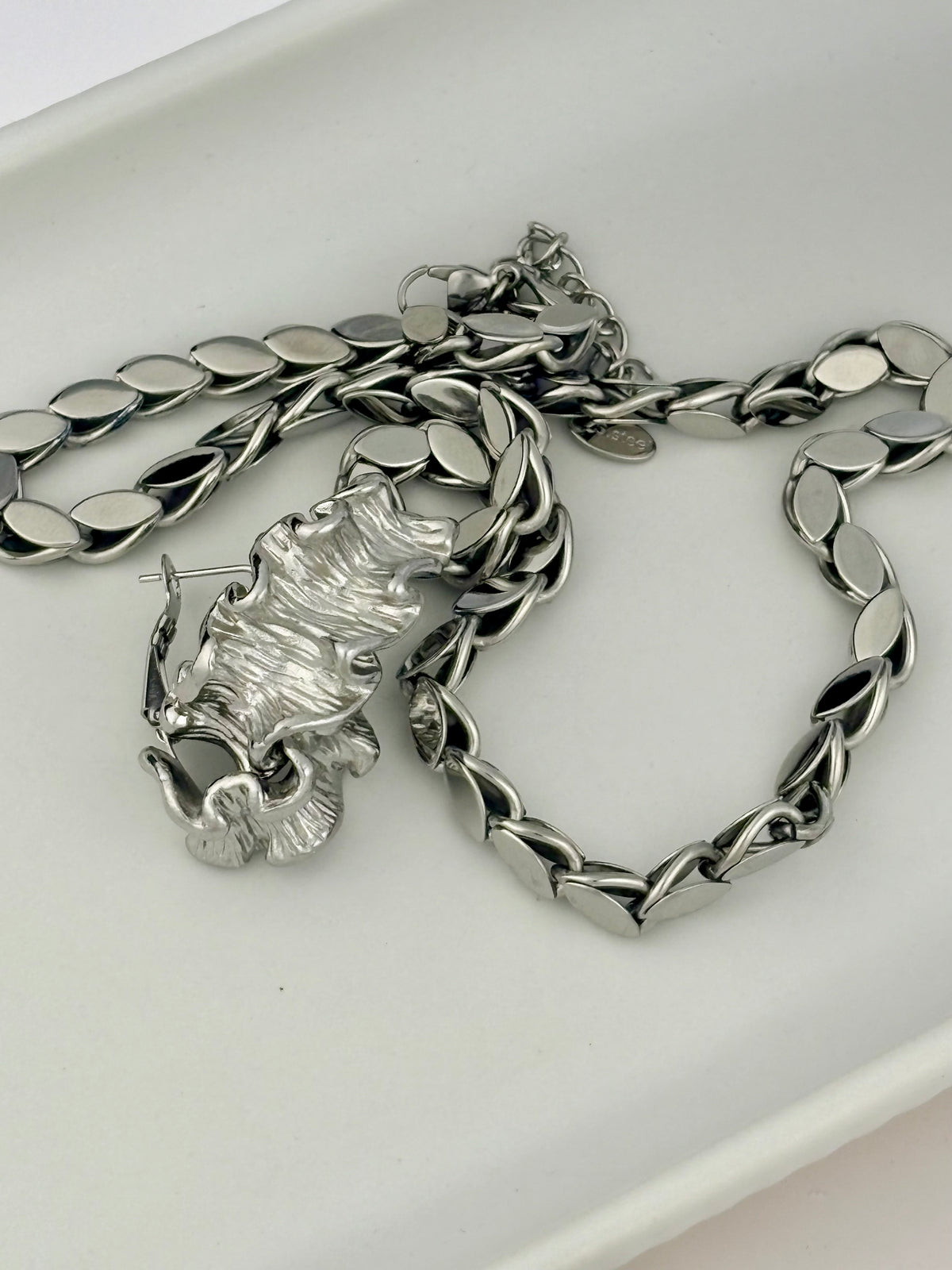 Lumi Silver Bracelet close up detail